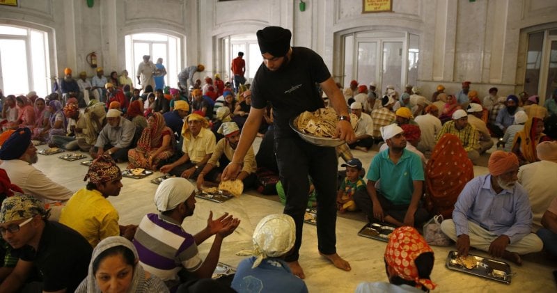 Sikh Langar communal kitchen